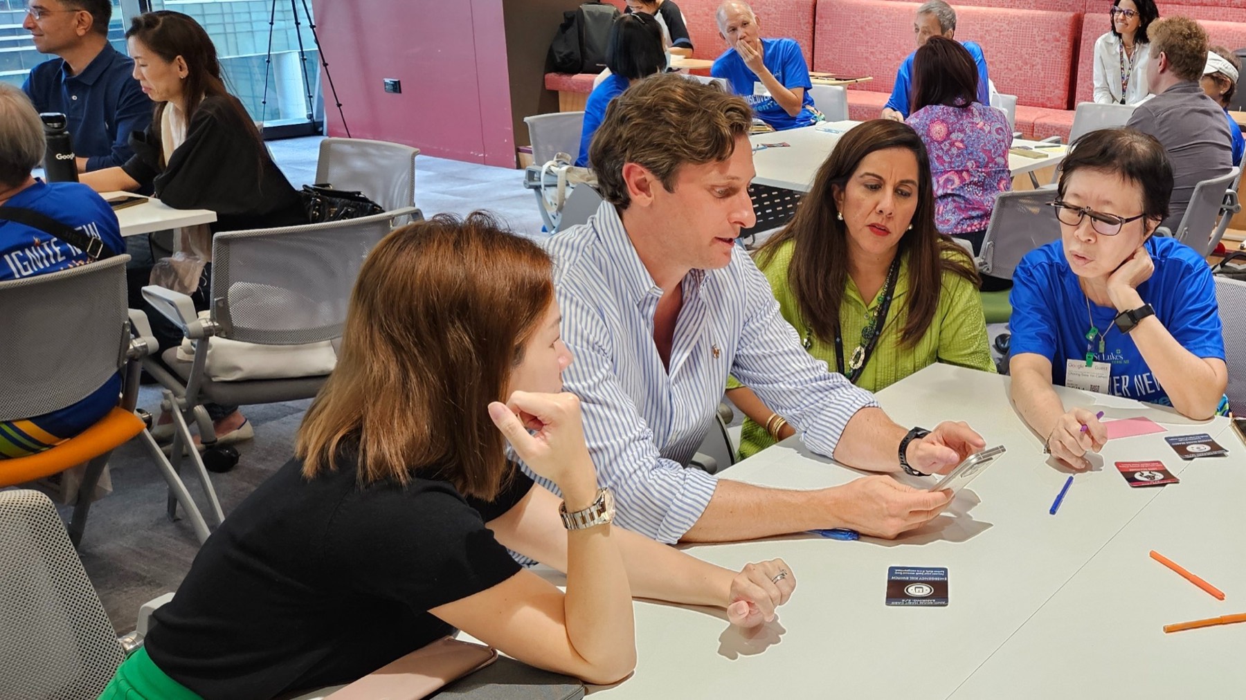 Business audience at a SpinDepth market programme session